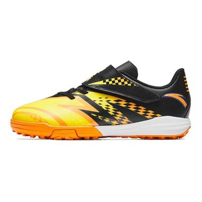 Kids Artificial Turf Comfortable Simple Non-Slip Durable Low-Top Soccer Shoes Kids Soccer Shoes Black Yellow Orange 312432222-4