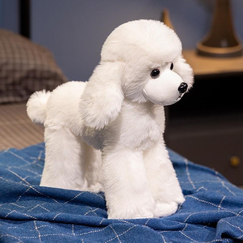 Plush Toy Poodle Dog Stuffed Animal Doll For Children Bedroom Decoration Gift