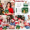 Red Santa Claus Pattern Paper Gift Box For Christmas Surprises And Gift Exchange