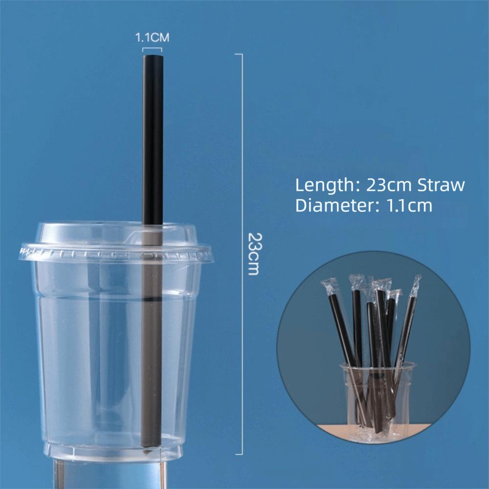 100pcs Disposable Disposable Straws Plastic Juice Straw New Plastic Drinking Straw  Wedding Party