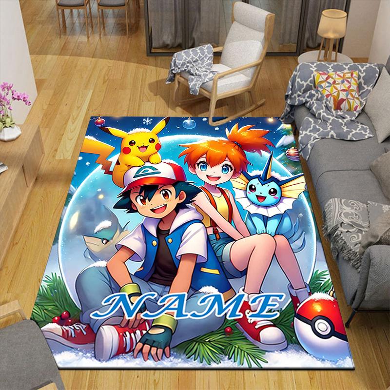 Custom 1Pc Pokemon Adventure Begins Rug Office Carpet Indoor Outdoor Entrance Doormat Nonslip Soft And Comfortable Living Room D2915203