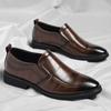 Men's Shoes Spring 2025 Breathable One Pedal Foot Cover Men's Commuter Work Shoes Business Dress Leather Shoes One Generation