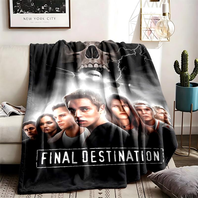 Final Destination Theme Blanket Suitable For The Sofa Camping And Travel Made Of Soft Flannel Material An Ideal Gift For Occasions Such As Birthday