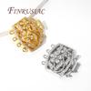 18K Real Gold Plated Brass with Zircon Bracelet Clasps,Connectors For Jewelry Making DIY Necklace Fasteners For Bracelets
