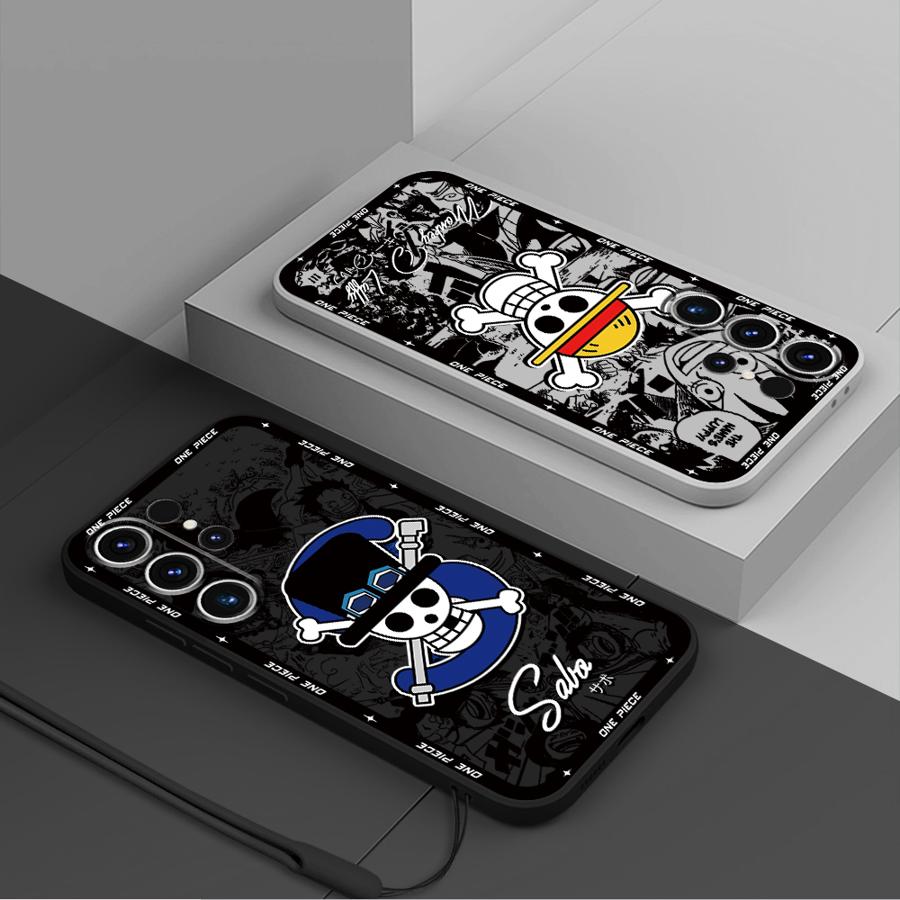 One Piece Logo Phone Cover Case for Samsung Galaxy S25 S25Edge S21 Plus S20 FE S24 Ultra Note 20 10 Ultra S23 S22