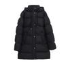 Womens Hooded Cotton Blend Long Sleeve Mid-Length Casual Coat Loose Fit Street Style Winter Outerwear