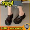 Casual Platform Slippers Sandals Summer New Fashion Round Head Lazy Bag Head Half Slippers