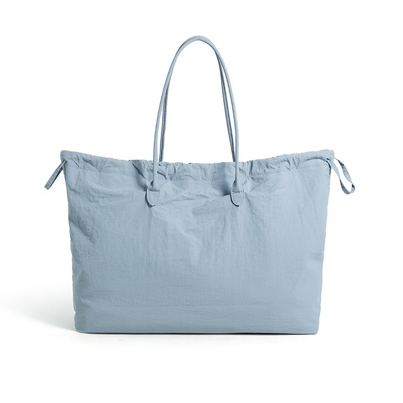 Large Capacity Drawstring Shoulder Bag Sport Lightweight Tote Bag Commuter Travel Storage Bag