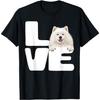 Jag älskar min samojed Hundälskare T-shirt för män kvinnor flickor barn