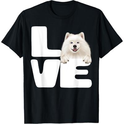 I Love My Samoyed Dog Lover T-Shirt for Men Women Girls Kids
