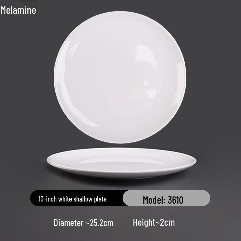 Thickened Melamine Round Buffet Plate
