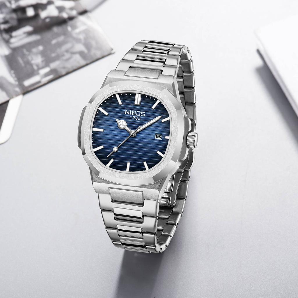 Fashion Business Men'S Watch Watch Luminous Waterproof Steel Belt Quartz Watch