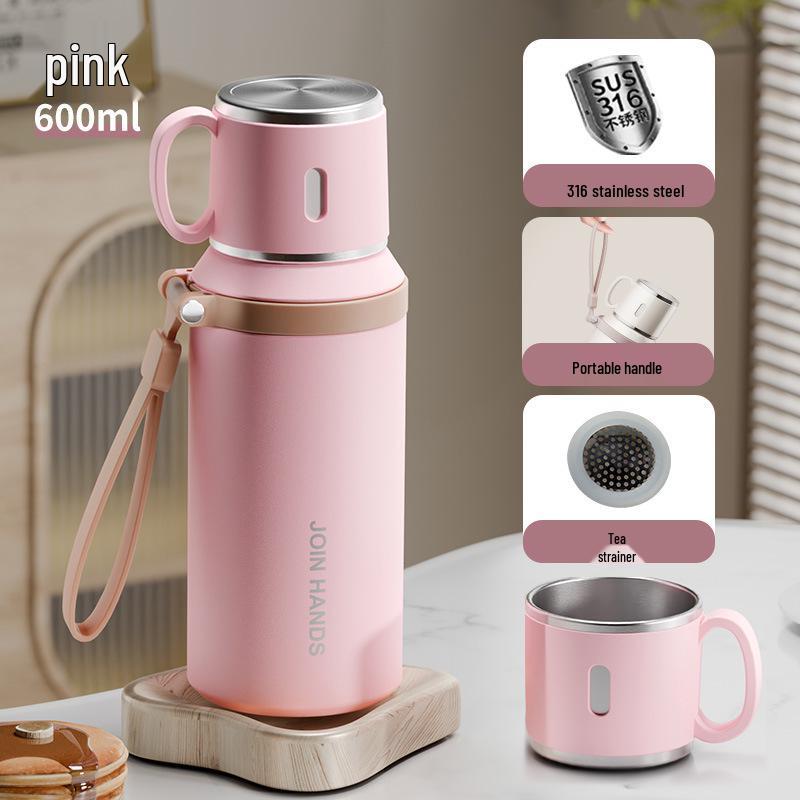 Large-Capacity 316 Stainless Steel Thermos with Tea Infuser