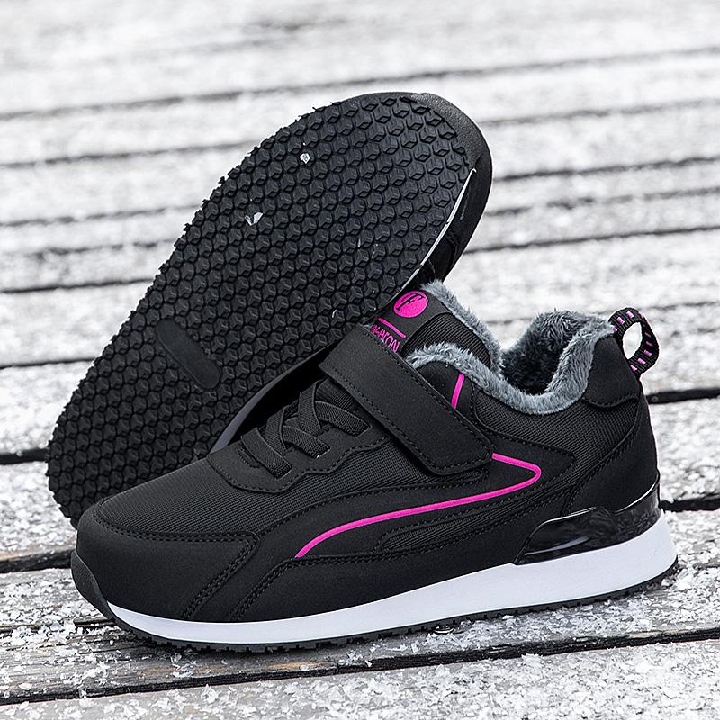 Snow Shoes for Men Casual Winter Shoes Sneakers Platform Non-slip Warm Fur Ankle Plush Outdoor Walking Couple Shoes Women Unisex