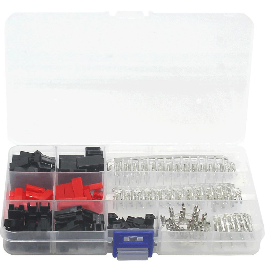 105Pcs JST JR SM-2P SM-3P Male Female Servo Plug Connector Crimp Pin Wire for RC Car Boat Accessories