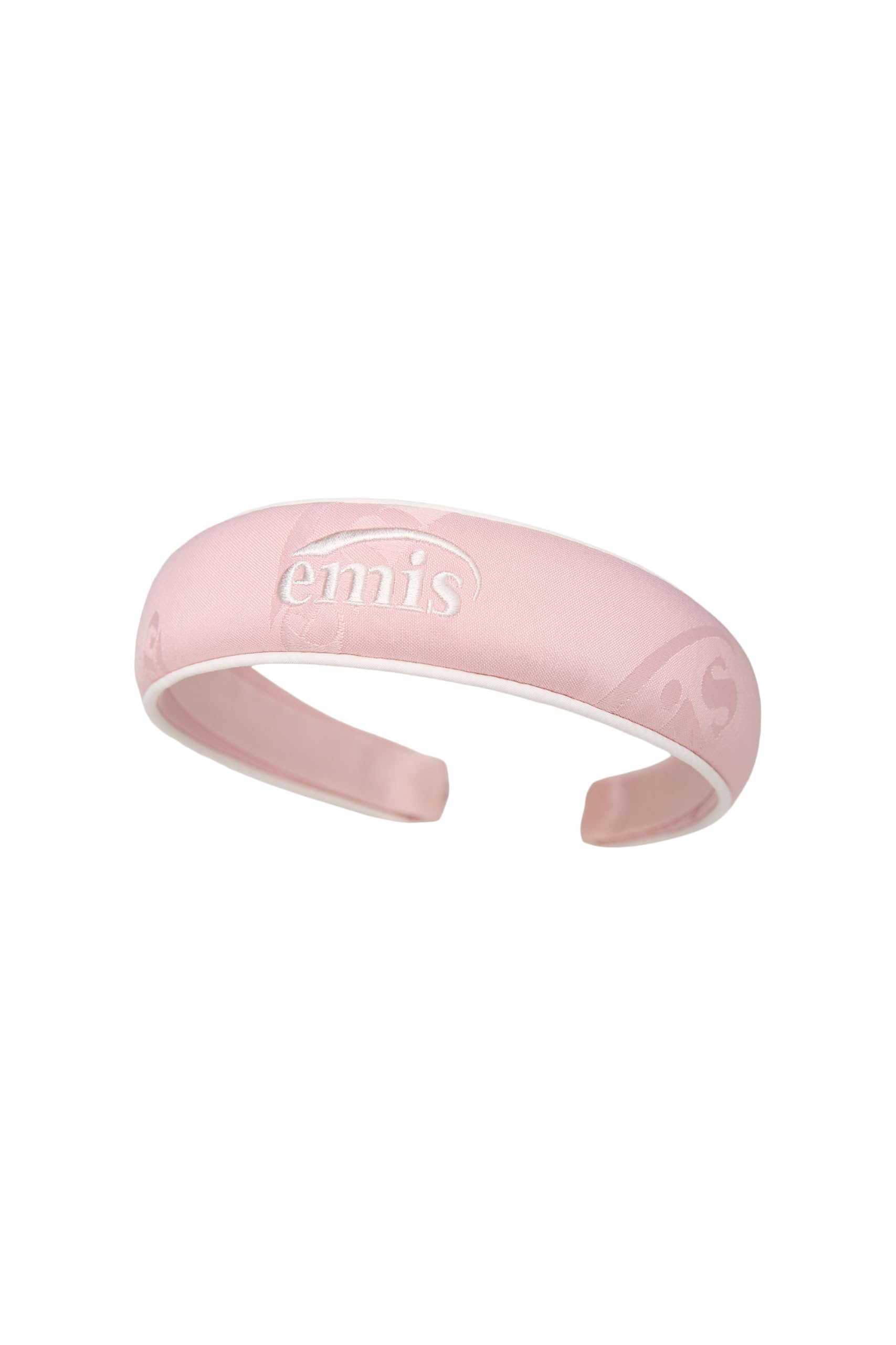 

Official LOGO JACQUARD HAIRBAND EMIS Korean Street Girly Cute Logo Embroidered Hairband Headband [EMIS] (PINK)