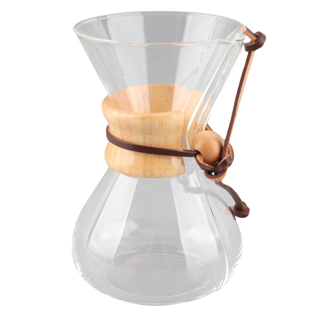 Coffee Pot 400ml High Temperature Proof High Borosilicate Glass Pour Over Hand Brewed Coffee Pot for Home