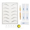 Eyebrow Tattoo Kits Manual Pen Practice Skin Pigment Needle Blades Ring Cup Tattoo Set 4#