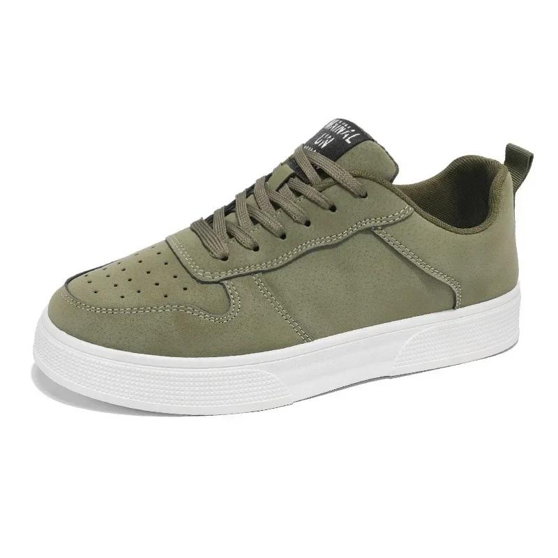 Scarpe Uomo Grandi 2025 Primavera Nuova Moda Scarpe Casual Leggere con Suola Spessa Scarpe Piatte Antiscivolo Retrò