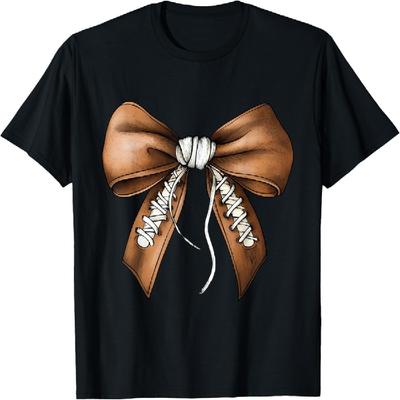 T-shirt Coquette Football Noeud Mignon Jour de Match de Football