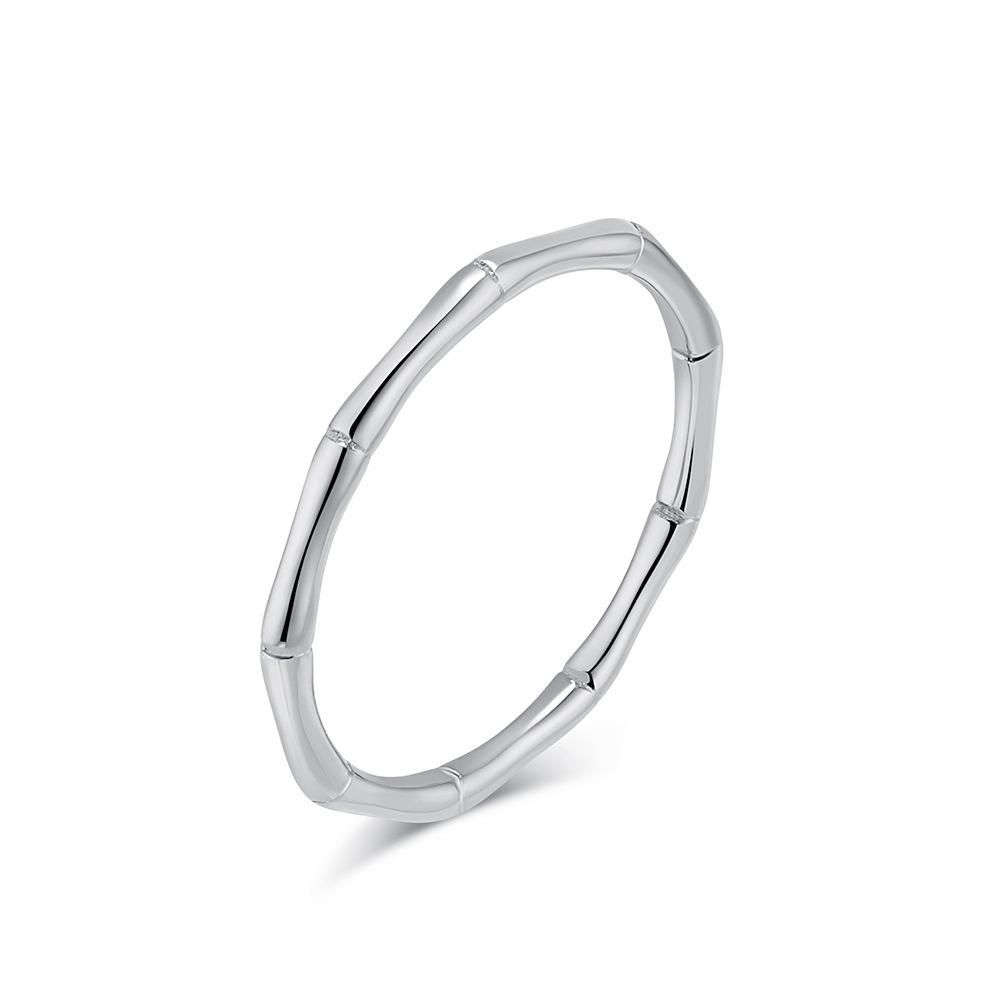 2026 Simple Natural Bamboo Women's Ring Ring Fashion High Sense Elegant Temperament Commuter Wear Jewelry
