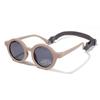Kids Round TAC Baby Sunglasses Flexible Soft Frame with Strap for Toddler Boys Girls Age 0-3
