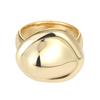 Invisible Collage BOLD ROUNDED CAP RING_GOLD