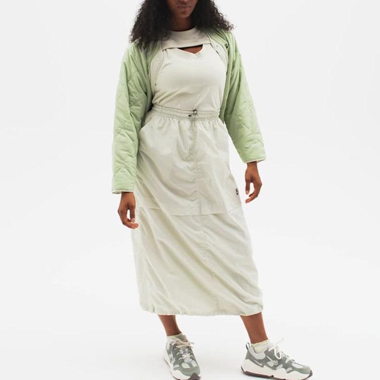 Nike Woven Long Skirt SS23 Women Bottoms Beige FQ1449-020