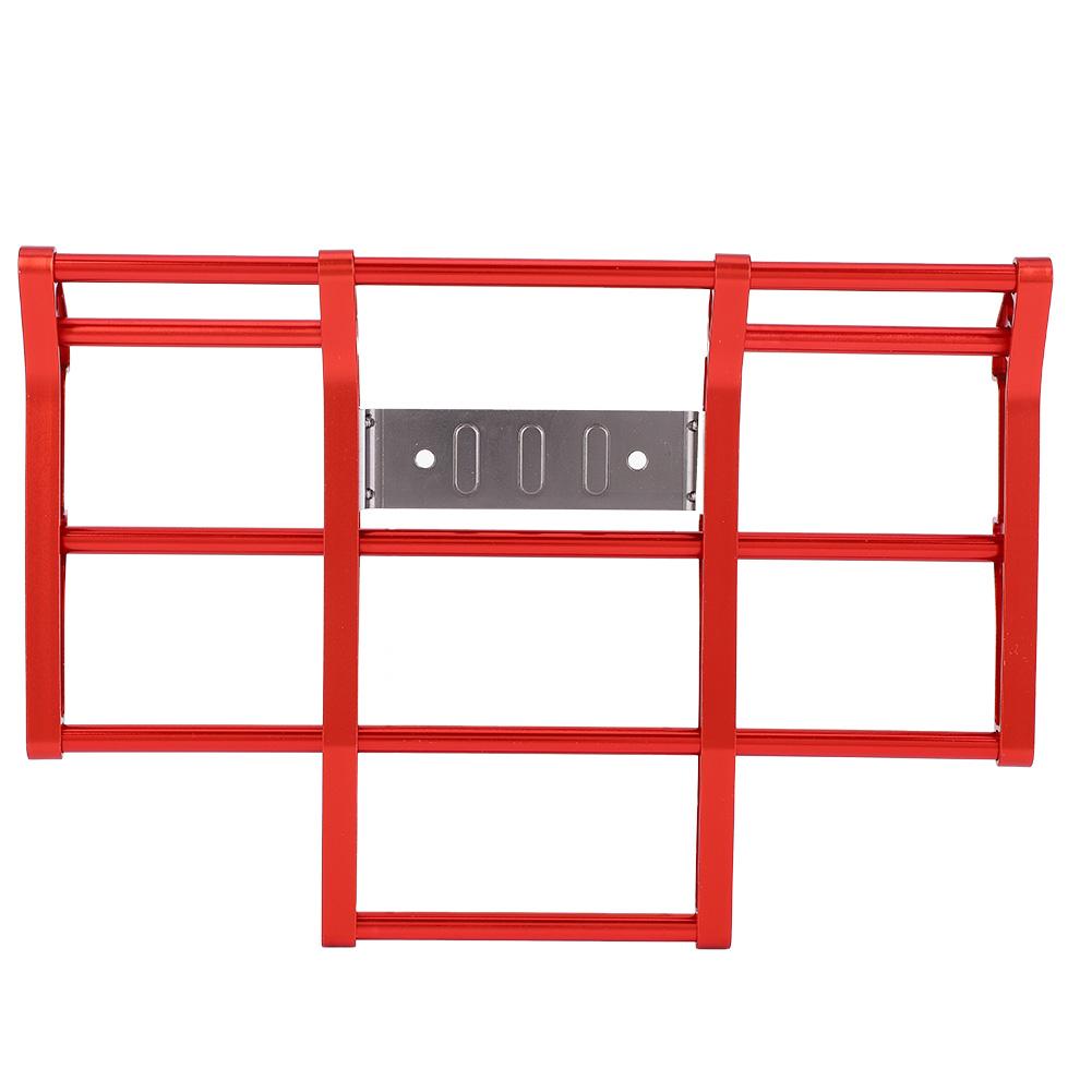 

114 RC Car Truck Metal Front Bumper Model Accessory Fit for Tamiya King Hauler (Red)