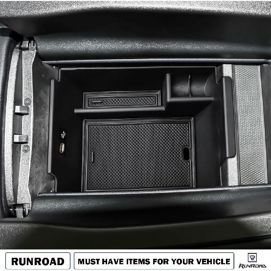 RUNROAD Center Console Organizer Tray Compatible With Mercedes Benz -2025 GLE Class W167 350 450 AMG 53 GLS X167 450 580 63 Accessories, Middle