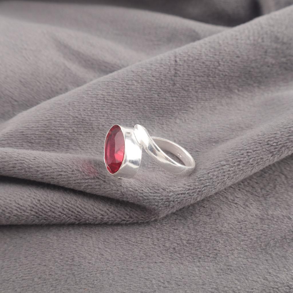 Rare Pink Rubellite Gemstone 925 Sterling Silver Handmade Ring For Anniversary RR-53-12