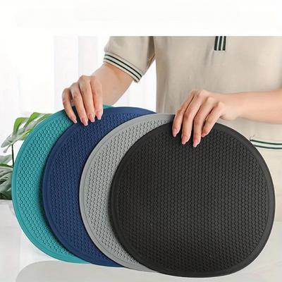25cm Veľká Silikónová Podložka Podložka Pod horúce Odolná voči teplu Prestieranie Plástová Protišmyková Podložka pod hrniec Stolová podložka Okrúhla Podložka pod pohár Kuchynské doplnky
