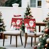 2/4/6pcs/set 45x55cm Santa Claus Snowman Chair Cover Table Decoration Dining Seat Chair Covers Dining Room Bar Party Banquate