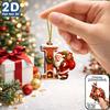 2d Flat Ornament Acrylic Acrylic Decorative Pendant Christmas Pendant Fade Resistant Acrylic Hanging Decoration For Holiday