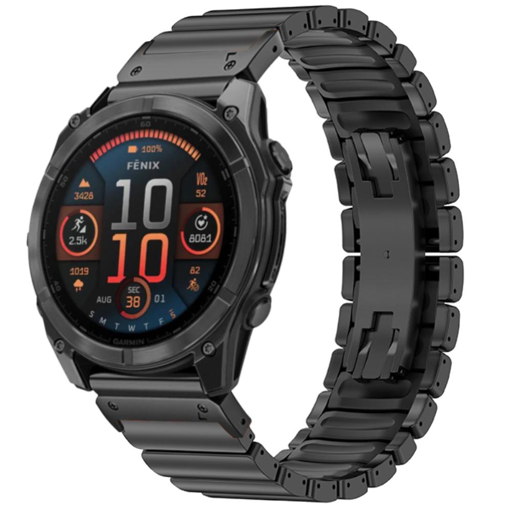 Cinturino in Titanio a Sgancio Rapido da 26 mm per Garmin Fenix 8 7X Pro 51mm 6X/6 Pro Cinturino da Polso di Lusso per Garmin Enduro 3 2 Instinct 2X