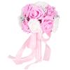 Artificial Bridal Bouquet Flowers for Wedding Decorations Props Accessories (Purple)