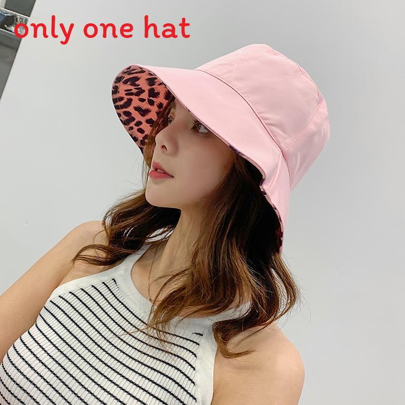 Sommer Fischerhut mit Leopardenmuster und breiter Krempe Sonnenschutz für Damen