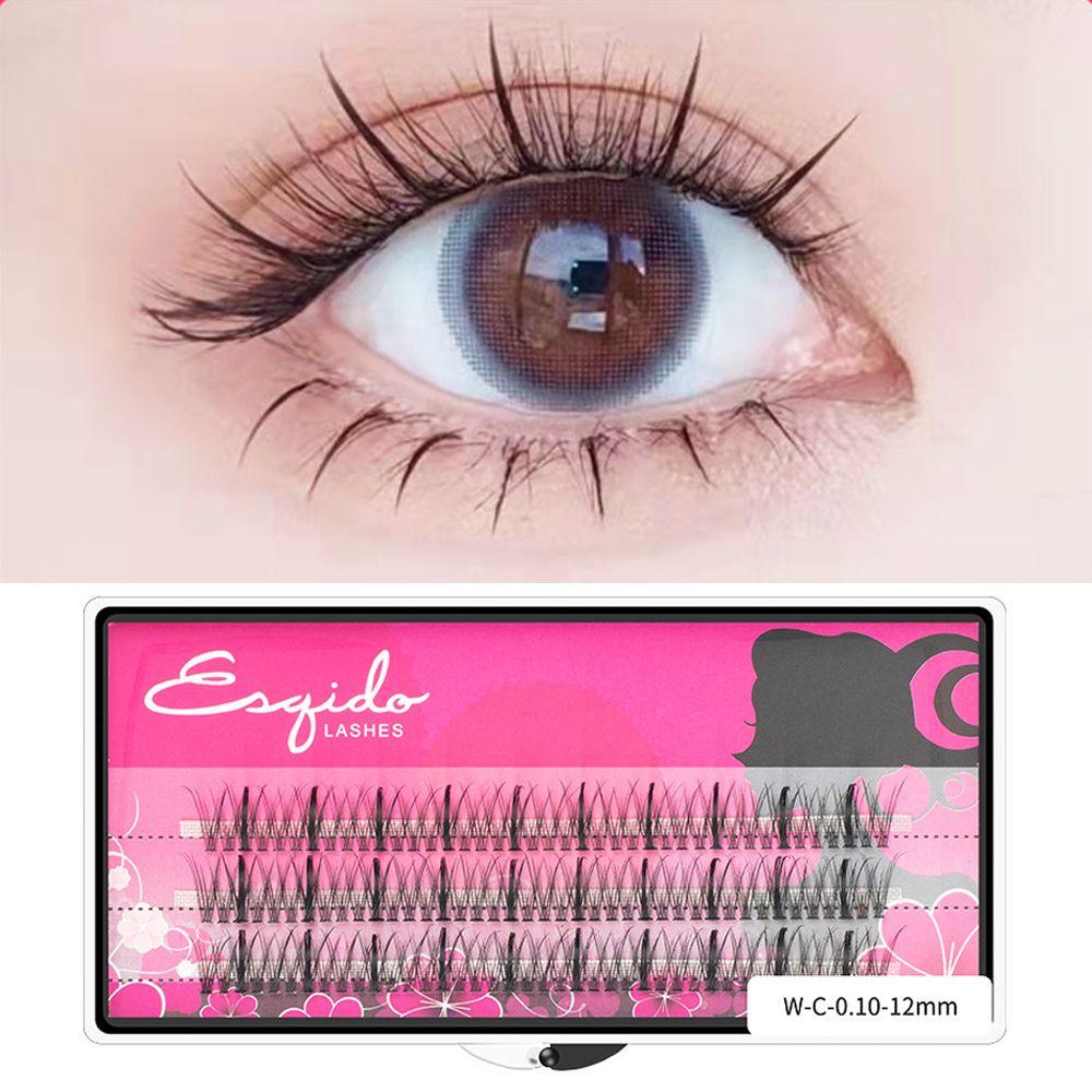 Segmented Eyelashes Bundles Fishtail False Eyelashes Lashes Extension Individual Cluster Eyelashes