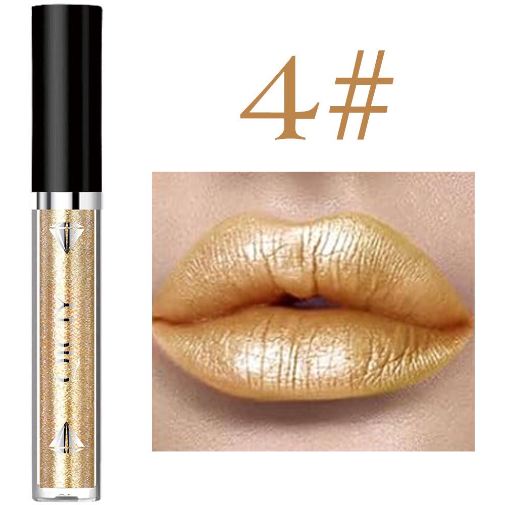 QICIY Color-Changing Lip Gloss & Liquid Eyeshadow Set: Dynamic Dragon Sparkle, 6 Shades.
