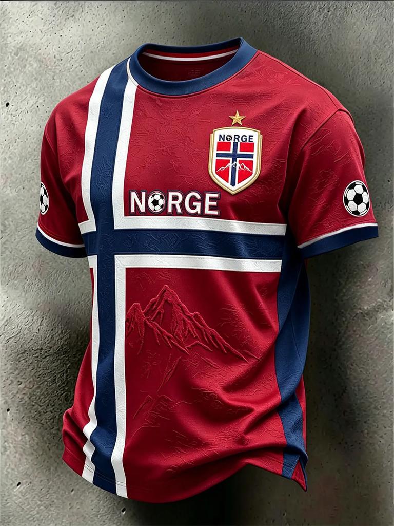 Norway Nordic Viking Graphic T Shirt Men Women 3D Print Heritage Pattern Short Sleeve Casual Tee Quick Dry Outdoor Summer Wear