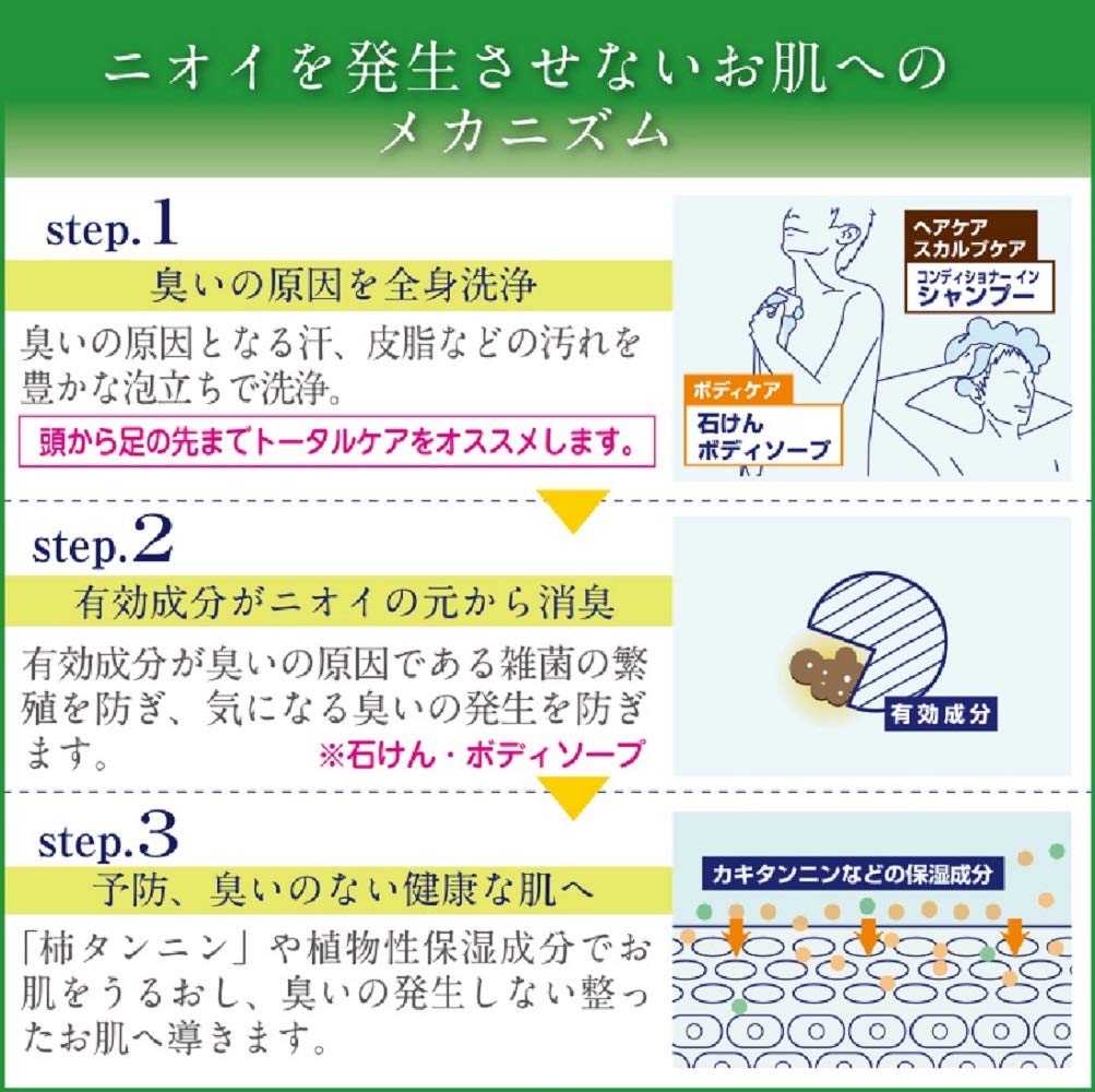 Medicated Taiyo no Sachi EX Persimmon Tannin Body Large 1200mL Soap, Capacity,