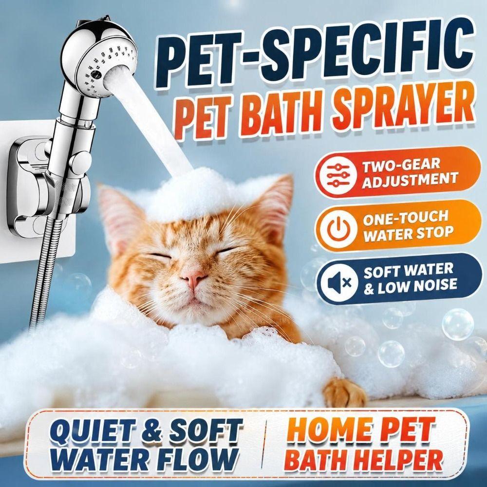 Detachable Pet Bath Nozzle Adjustable Dog Shower Head Pet Shower Sprayer  Pet Bathing Tools