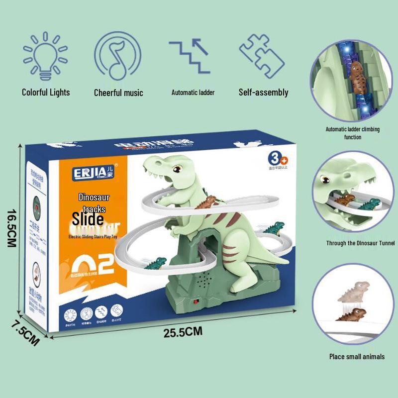 Authorized Milk Dragon Auto-Climb Single Rail Electric Adventure Track Toy