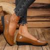 Spot 2025 spring new flat-soled single shoes large size women's lazy shallow mouth soft-soled Doudou shoes