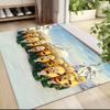 1Pc Christmas Minion Celebration Carpet Rug Soft Washable Antislip Home Living Room Sofa Mats Personalized Christmas Rug