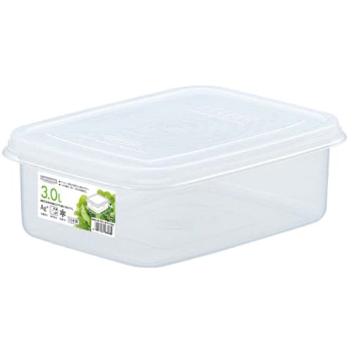 Iwasaki Kogyo Antibacterial and Stain-Resistant Storage Container, Jumbo Case, Small, 3.0L, B-882 KB, Made in Japan
