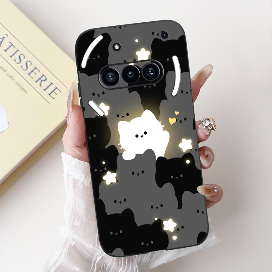 Para Funda Nothing Phone 3A A059 Lindo Dibujo Animado Panda Astronauta Silicona Suave Negro Mate Cubierta Para Nothing Phone3a Pro A059P Fundas