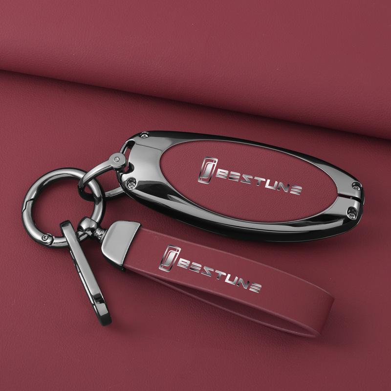 Compatible 2023 Bestune Key Case T55/T99/B70/B70S with Buckle Lock Bag and Keychain