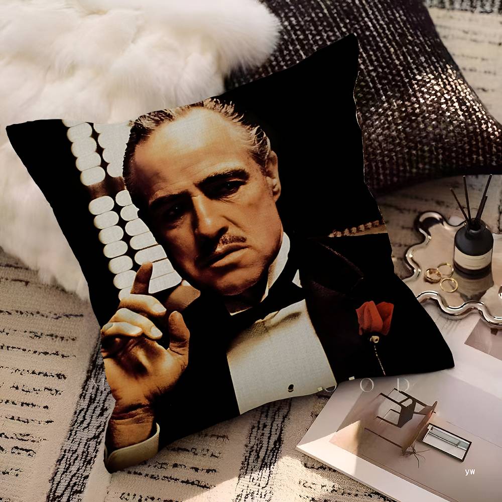 Classic Movie The Godfather Pillow Cover Design Cushion Cover Decor Holiday Decorati