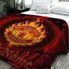 1PC Manchester United F Custom Name Patterned Flannel Blanket Suitable For All Seasons for Home Decor Warmth and Comfort Gifts Holiday Present